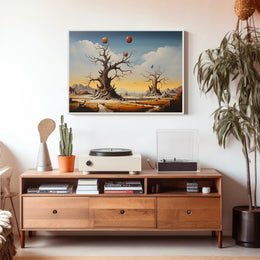 Surreal Landscape with Whimsical Eerie Fantasy Mythology Poster
