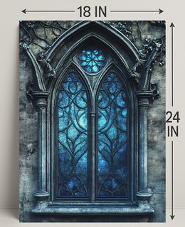 Gothic Window Elegance Poster