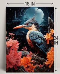 Enchanted Night Bird Poster
