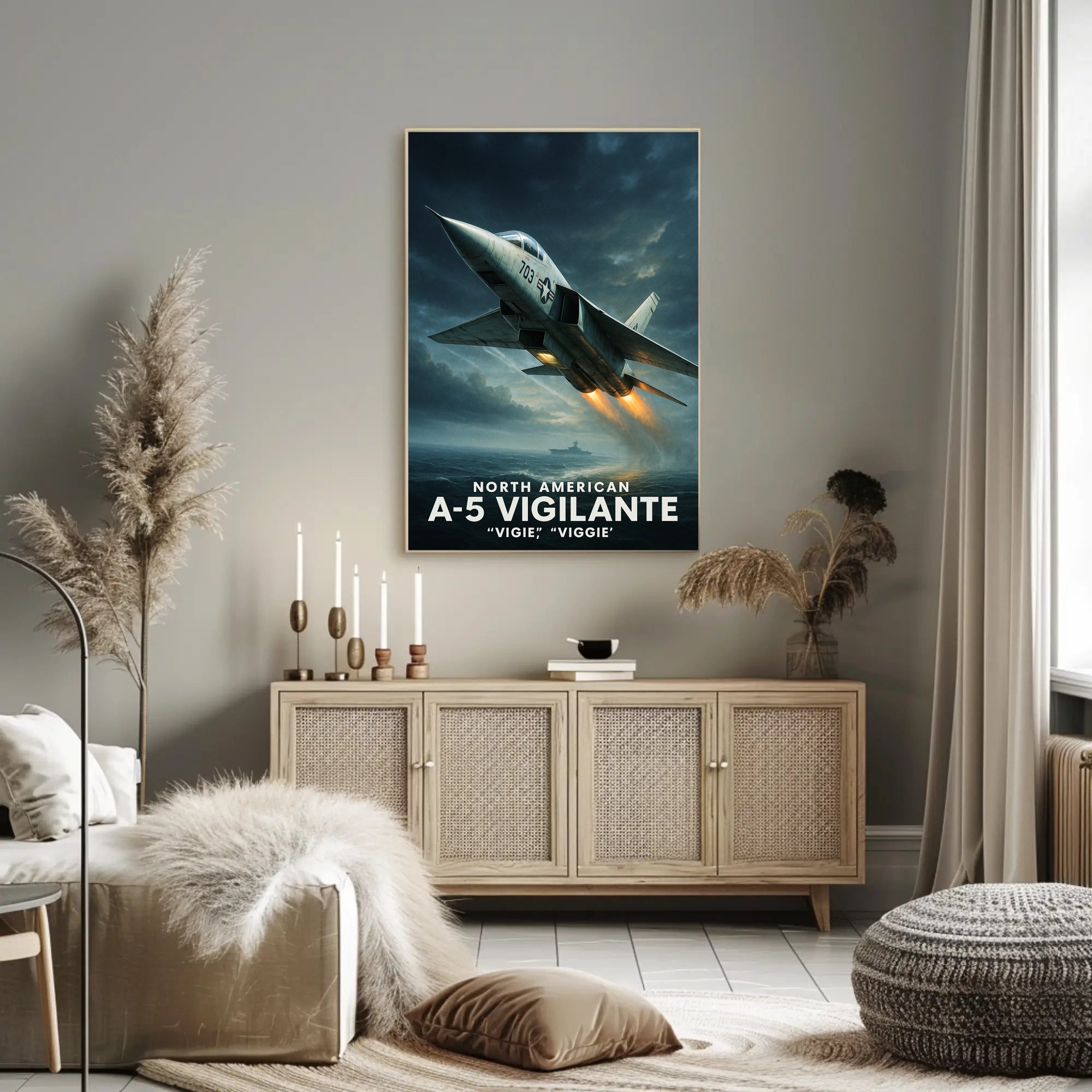 North American A5 Vigilante Poster PosterGoat