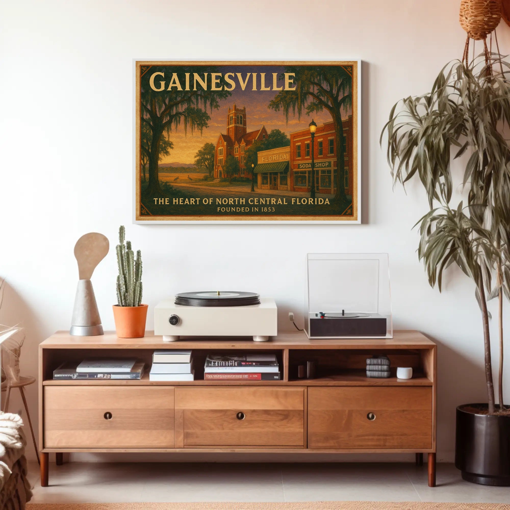 Gainesville Heritage Wall Art Print Decor