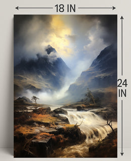 Majestic Mountain Landscape Poster