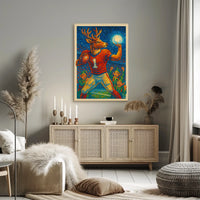Reindeer Quarterback Fantasy Poster