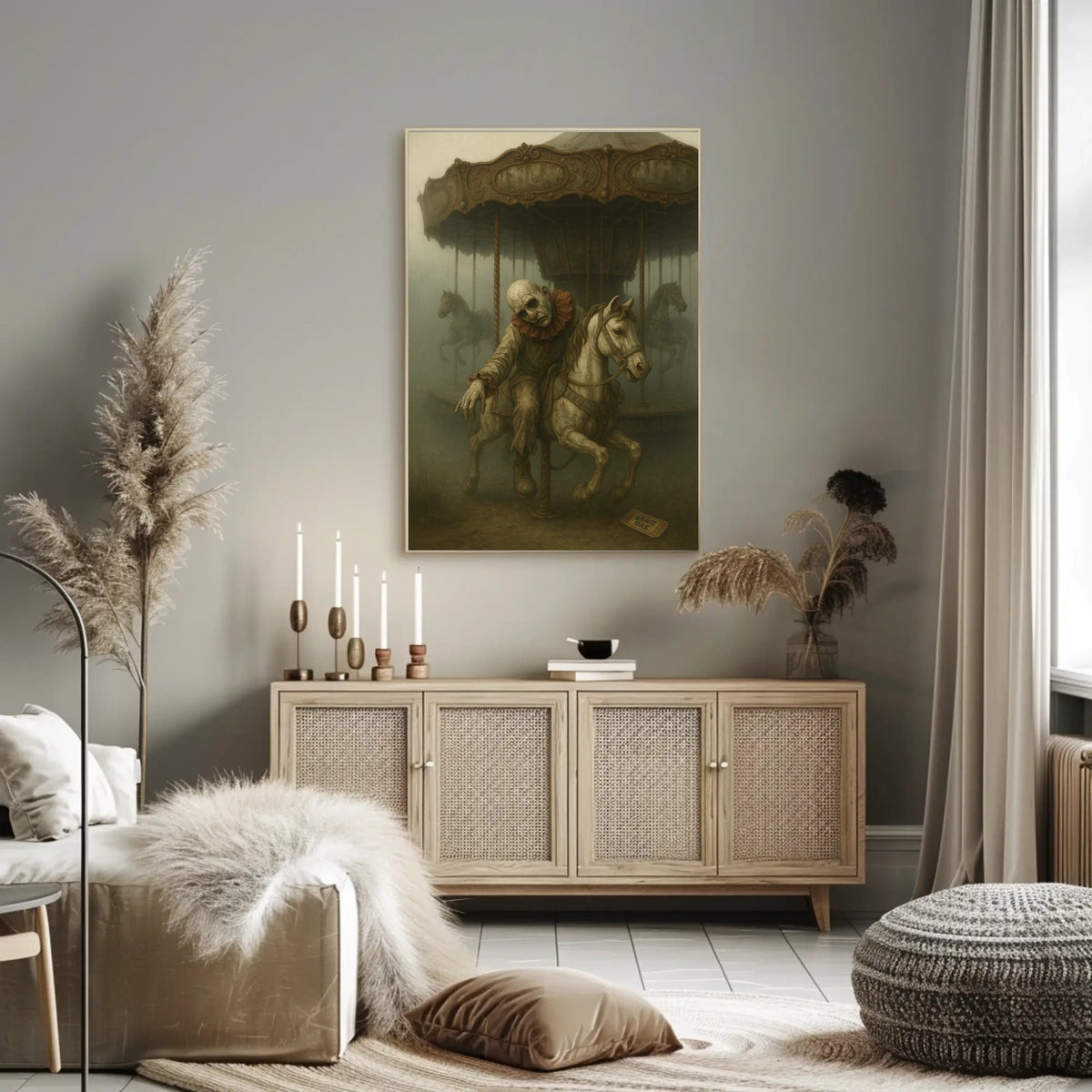 Eerie Carousel Poster