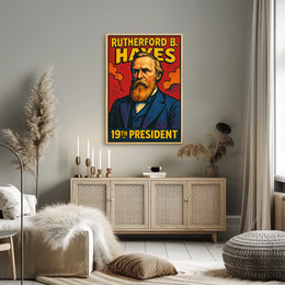 Rutherford B Hayes 19th President Poster Wall Art Decor