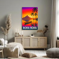 Bora Bora Sunset Poster