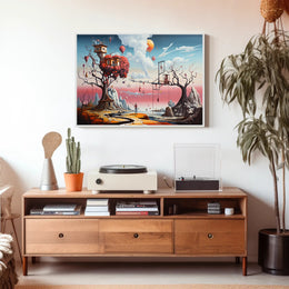 Dreamlike Whimsical Trees Fantasy Mythology Poster