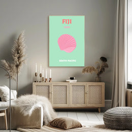 Fiji Tropical Getaway Print - Travel Poster PosterGoat
