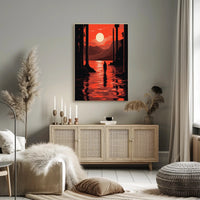 Sunset Reflection Poster