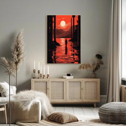 Sunset Reflection Poster