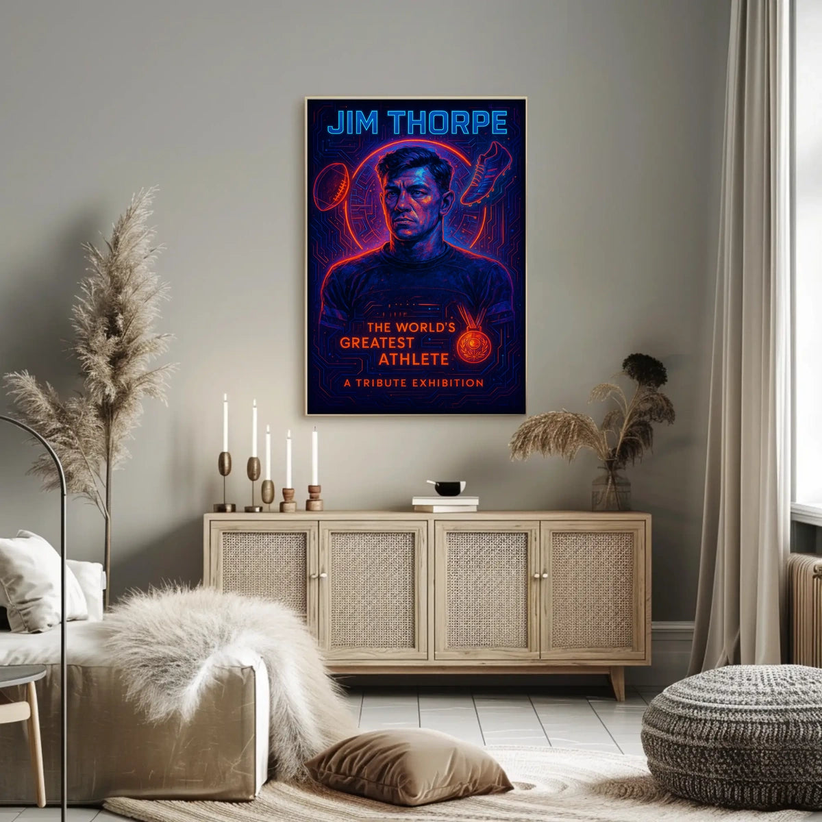 Jim Thorpe Legendary Athlete Poster
