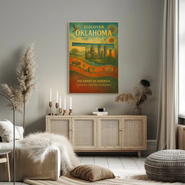 Discover Oklahoma Wall Art Print Decor PosterGoat