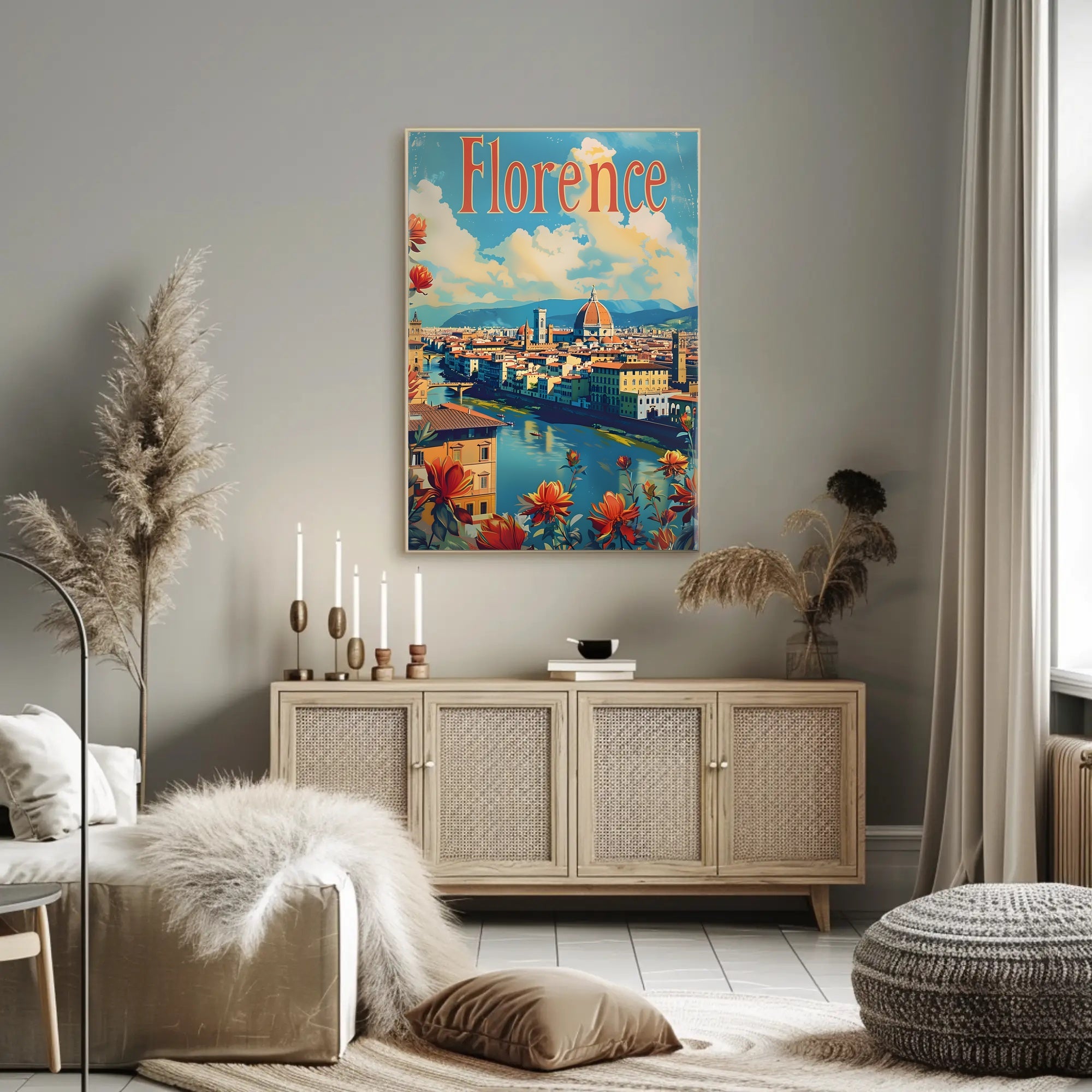 Florence Cathedral Vintage Poster