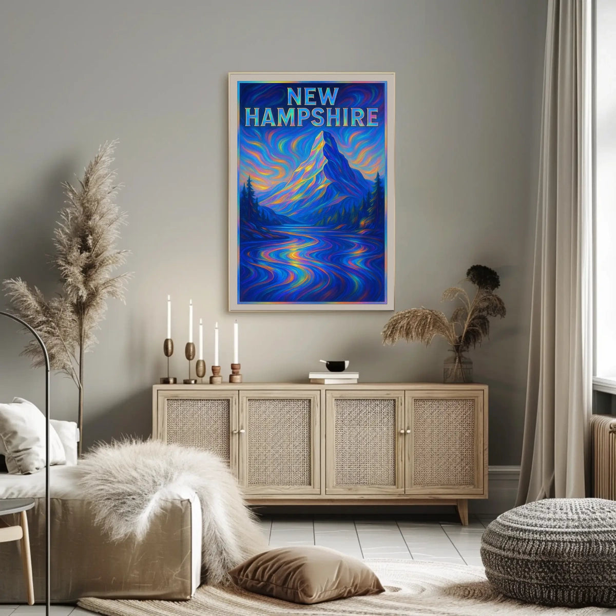 New Hampshire Vibrant Landscapes Poster
