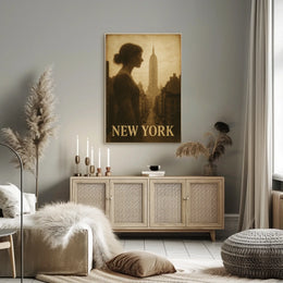 New York Silhouette Poster