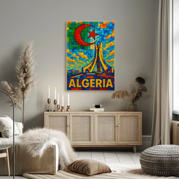 Algeria A Vibrant Mosaic Poster