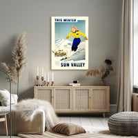 Sun Valley Winter Adventure Poster