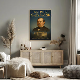 Grover Cleveland Vintage American Presidential Historical or Presidential Poster PosterGoat
