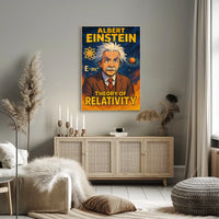 Albert Einstein Relativity Timeless Vintage Science Wall Art Inspiring Intellectual Decor Poster