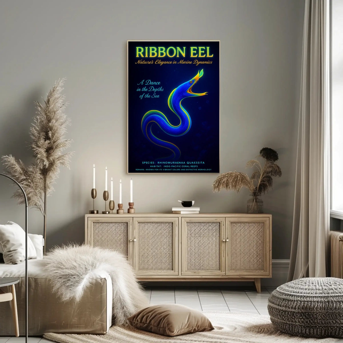 Ribbon Eel NatureS Elegance Poster