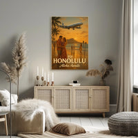 Aloha Awaits in Honolulu Poster