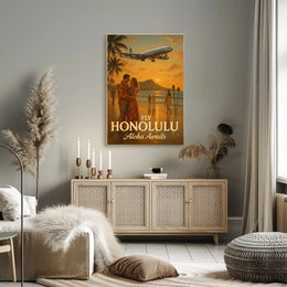 Aloha Awaits in Honolulu Poster