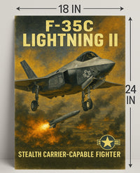 F-35C Lightning II Poster PosterGoat
