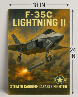 F-35C Lightning II Poster PosterGoat