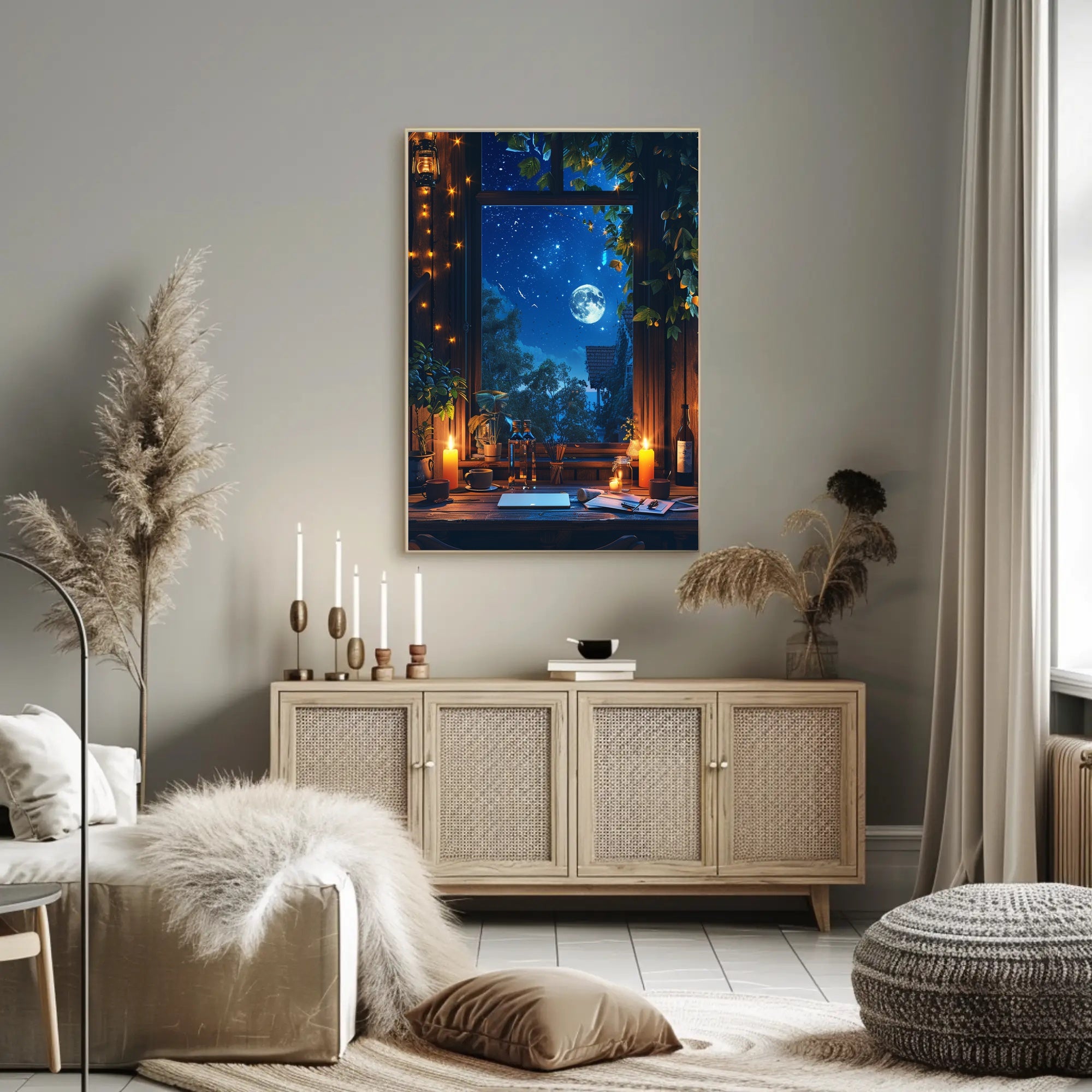 Mystical Tribal Fantasy Art Poster: Intense Colors PosterGoat