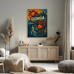 Georgia Heart Of The South Poster