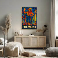 Fremont Mosaic Cowboy Poster