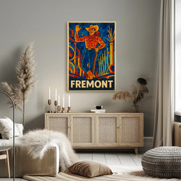 Fremont Mosaic Cowboy Poster