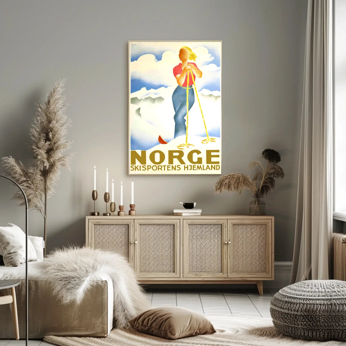 Norge Skisportens Hjemland Poster