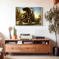 Fierce Steampunk Hybrid Vehicle Fantasy or Mythology Poster