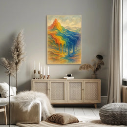 Colorful Mountain Dreamscape Poster