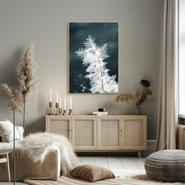 Intricate Ice Crystal Close-Up - Artistic Poster