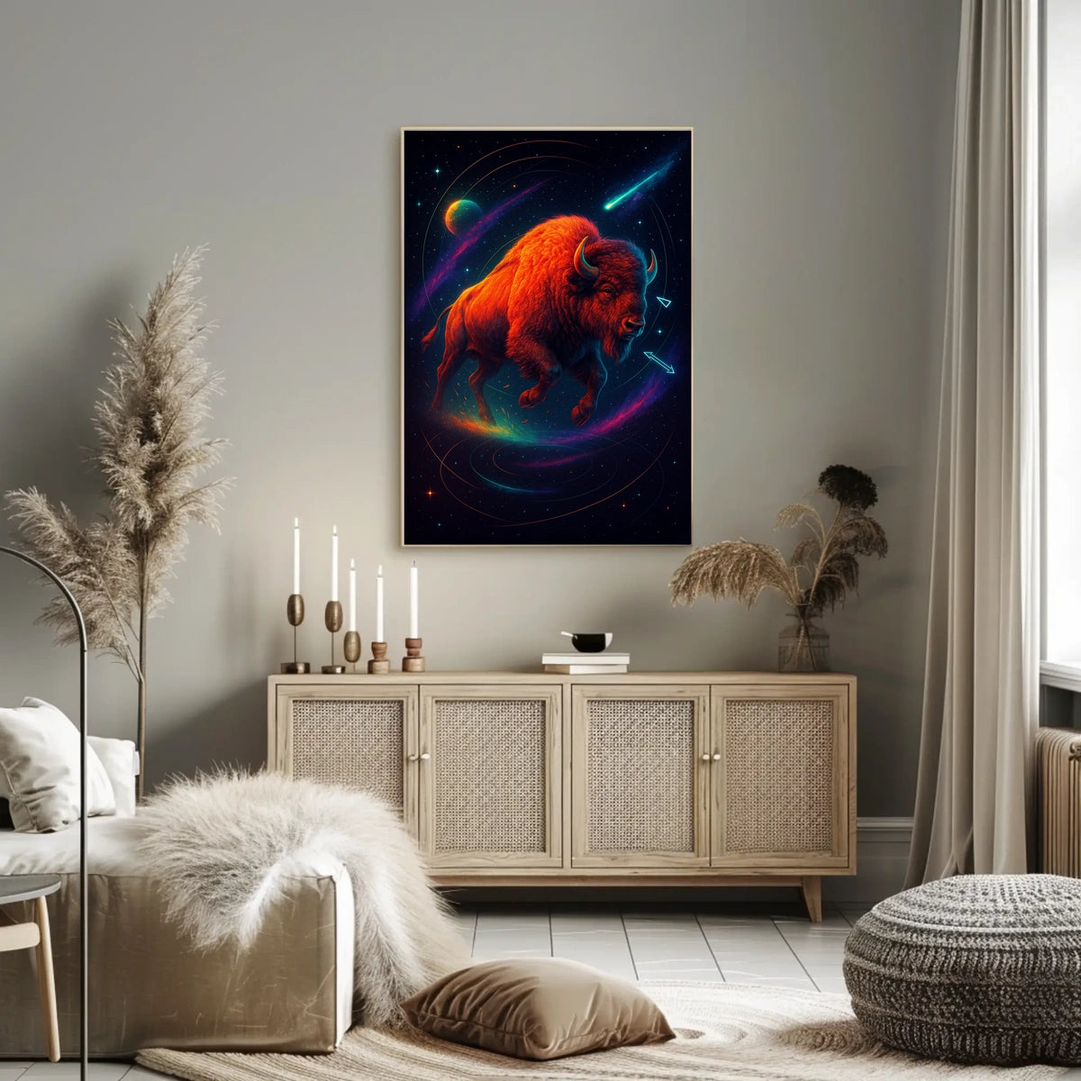 Cosmic Bison Poster