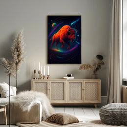 Cosmic Bison Poster