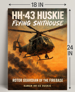 HH-43 Huskie Rotor Guardian of the Firebase Poster PosterGoat
