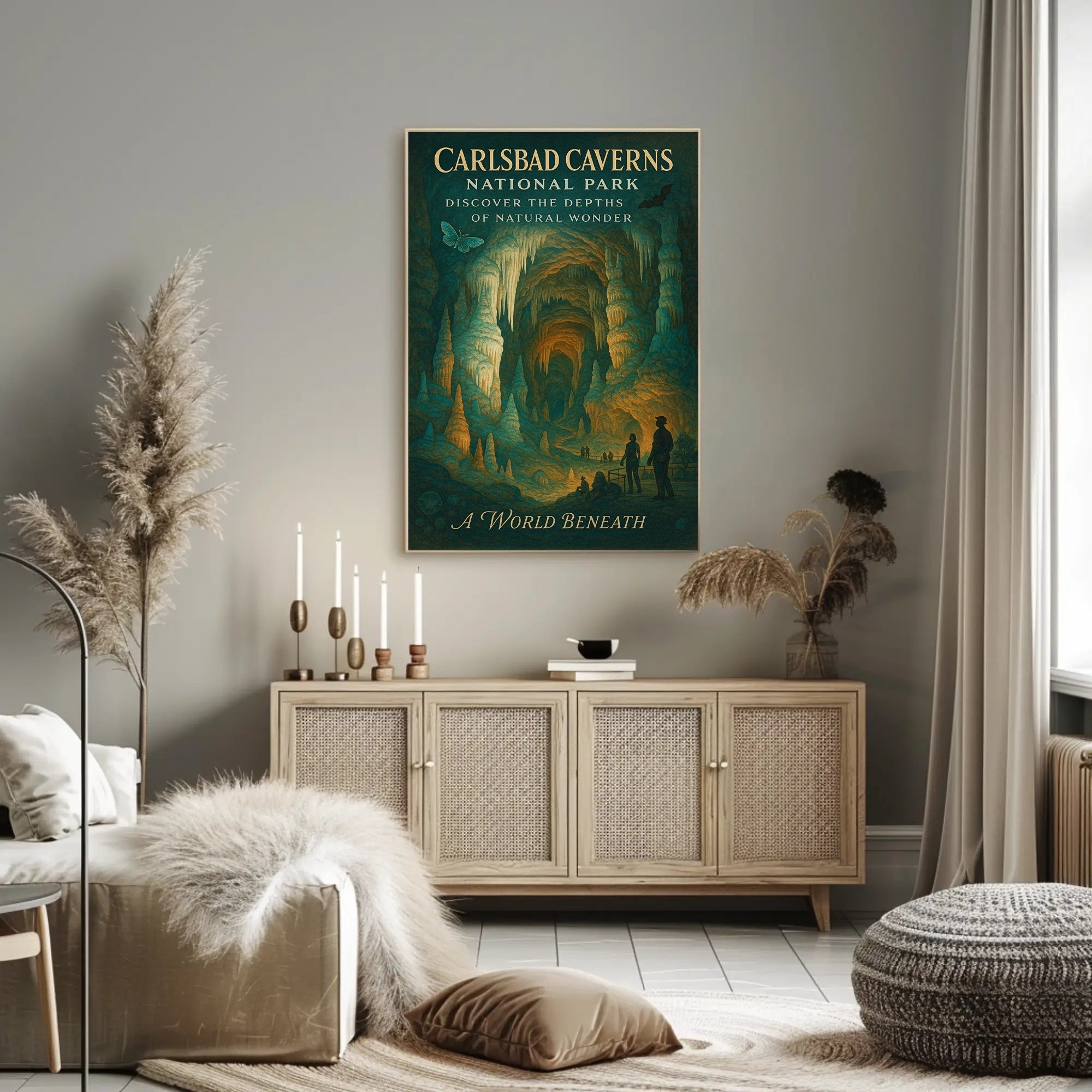 Carlsbad Caverns Adventure Awaits National Park Poster