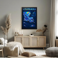 Louisiana In Vibrant Hues Poster