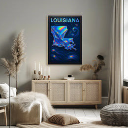 Louisiana In Vibrant Hues Poster