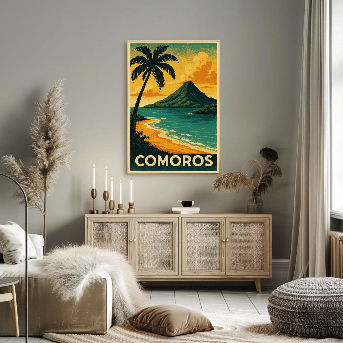 Comoros Tropical Paradise Poster