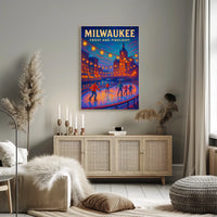 Milwaukee Frost And Firelight Poster