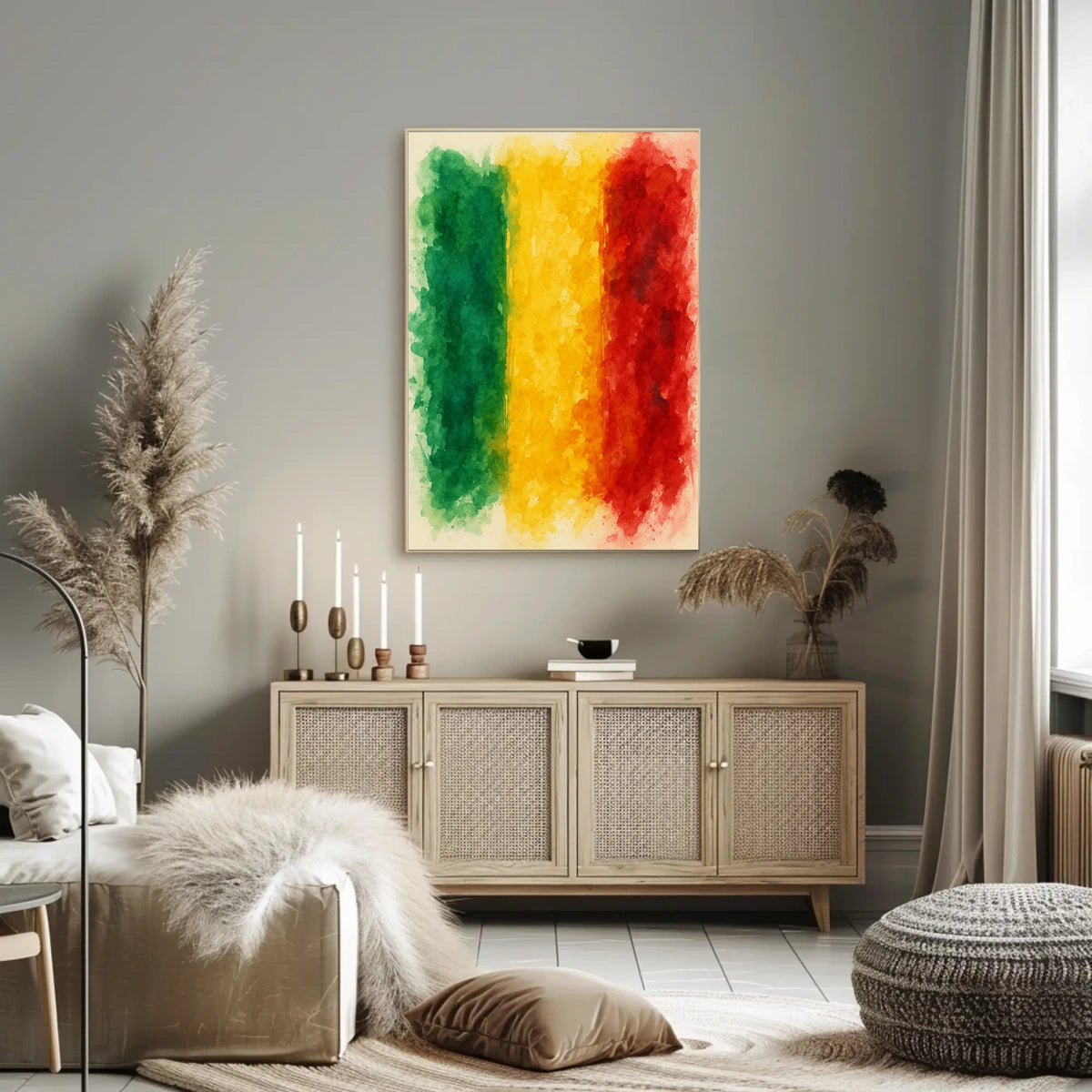 Vibrant Tricolor Poster