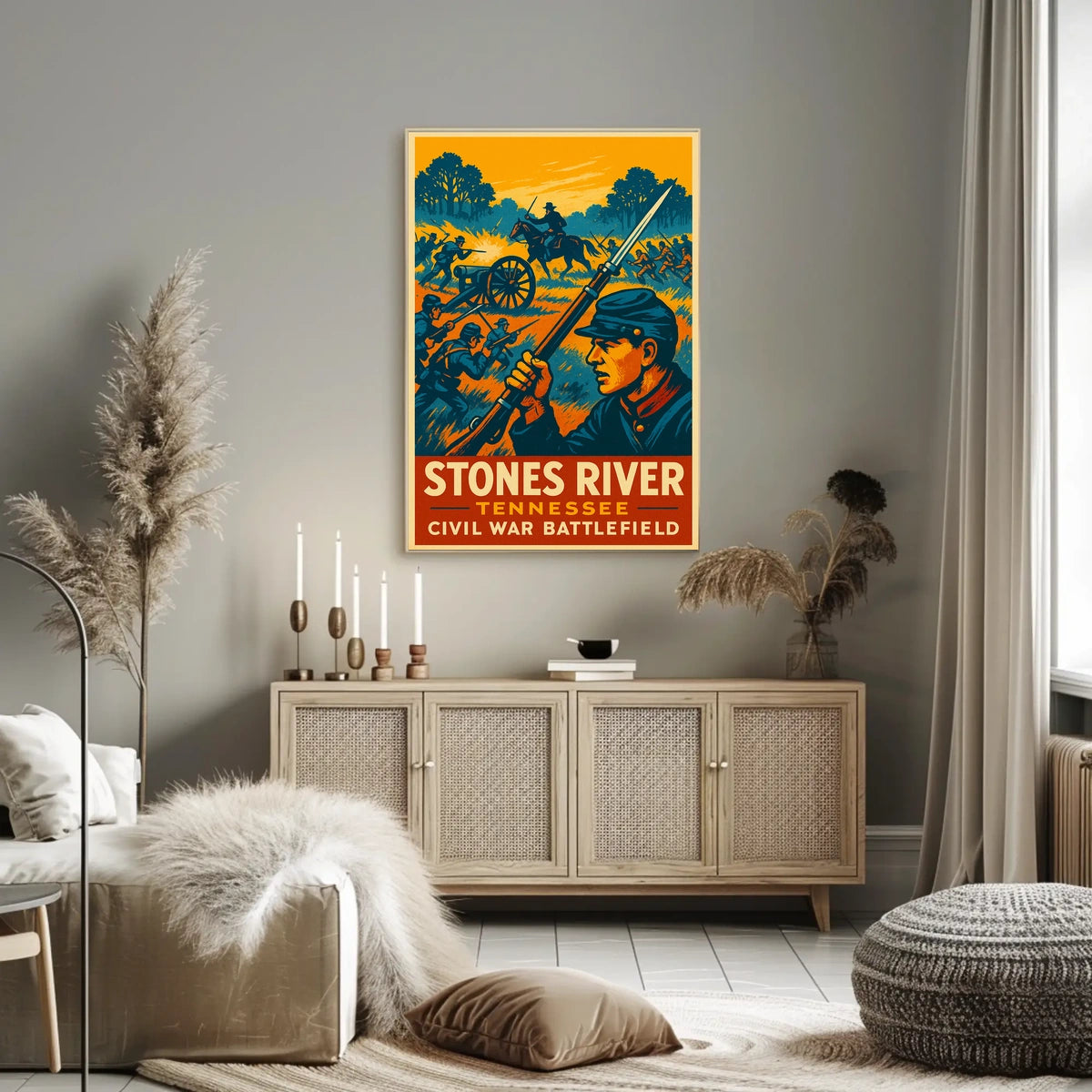 Stones River Tennessee Civil War Poster