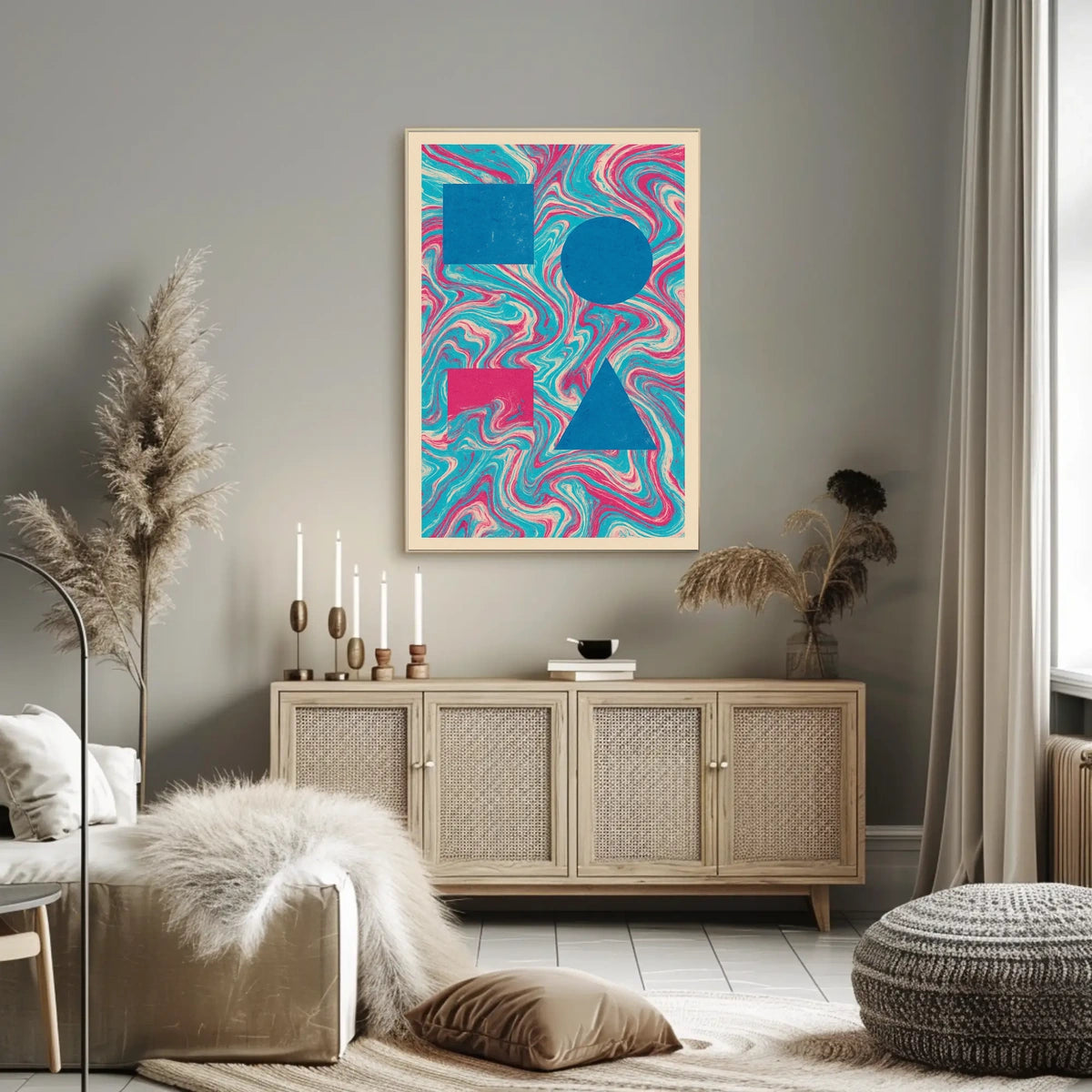 Geometric Abstraction Abstract Poster