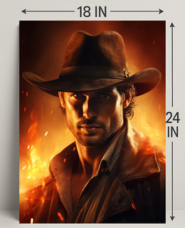 The Fiery Adventurer Poster