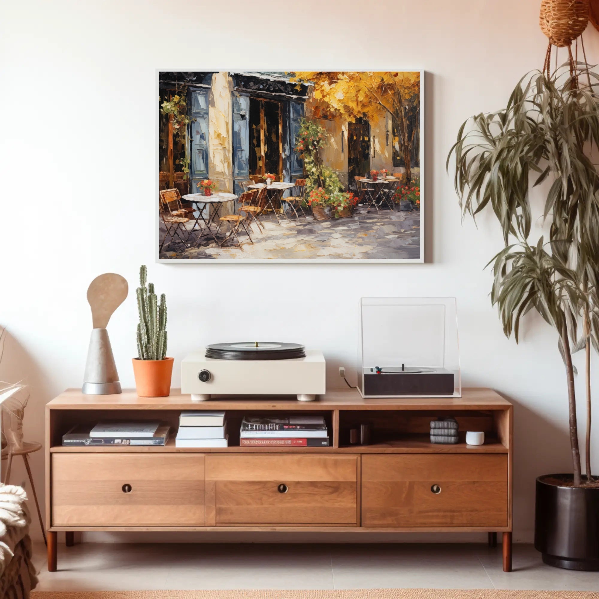 Charming Café Terrace Poster