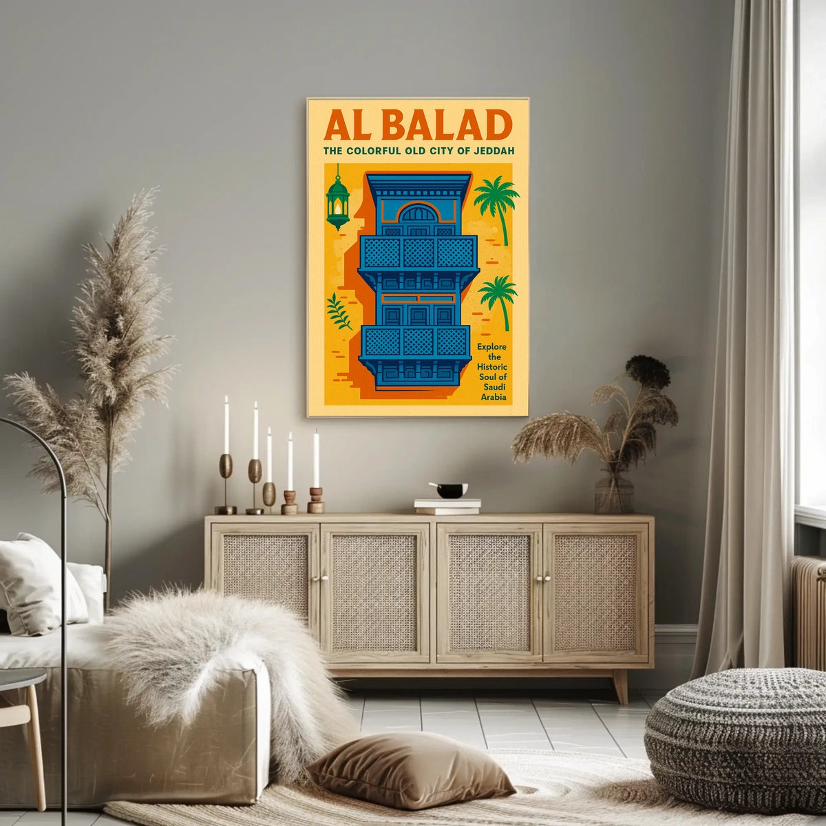 Al Balad The Colorful Old City Of Poster